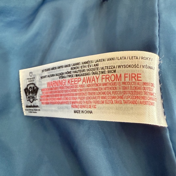 PAW Patrol Nickelodeon Puffer Jacket Hood Fleece Warm Winter Coat Toddler 2-3 Yr - Picture 12 of 12